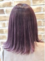 フルール たまプラーザ(Fleur)&nbsp;ピンクパープル×切りっぱなしボブ☆澤本大樹