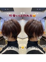 アース 四街道もねの里モール店(EARTH coiffure beaute)&nbsp;束間ショート×ベージュ