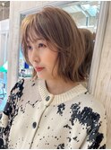 【D&T大手町店】レイヤーボブ × honey beige
