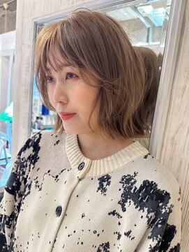 リム バイ ディーアンドティー(Lim by D&T) 【D&T大手町店】レイヤーボブ × honey beige