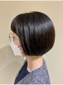 丸みのあるボブ