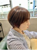 ショートカット20代30代40代前髪あり面長丸顔ショートボブ