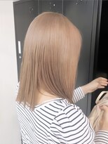 ペレ 渋谷(PELE)&nbsp;前髪/マチルダボブ/ピンクベージュ/インナーグレージュ/渋谷