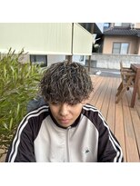 メンズジョイ マツエ(men's joy MATSUE)&nbsp;派手髪！迷ったらメッシュ波巻きパーマ！