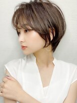 シルクレイ 新宿店(Silk-lei) 大人かわいい小顔ショート似合わせカットショコラアッシュ新宿