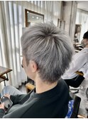 【メンズ】透明感抜群！外国人風シルバーアッシュ【小松】