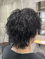 ビカムメンズヘアー 栄店(become men's hair)&nbsp;絶壁解消くびれウルフ×波巻きツイストスパイラルパーマ/名古屋