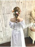 ブライダル等ロケーション撮影用のヘアーセットメイク