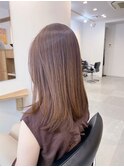 【お客様スタイル】艶と柔らかさをプラスするグレー×ブラウン