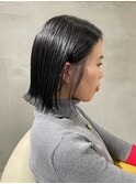 黒髪　切りっぱなしボブ【坂根】