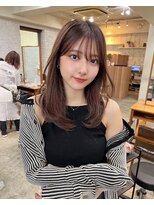 ガーデン 渋谷(GARDEN)&nbsp;くびレイヤー前髪ありイメチェンアンブレラカラーこなれミディ