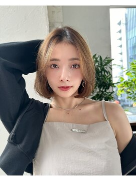 ジョエミバイアンアミ(joemi by Un ami) 『joemi』前髪イメチェンウェーブパーマこなれミディ（小倉太郎