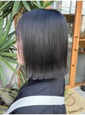 髪質改善20代30代40代大人可愛い艶髪切りっぱなしボブ