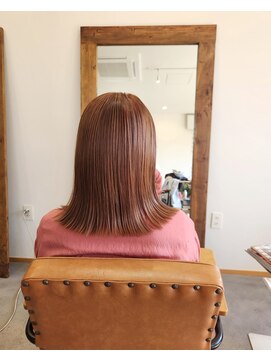 ヨハク(yohak) ブリーチ×オレンジベージュ