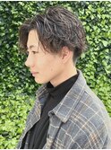 センターパート×ソフトツイスパ