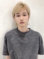 ユーフォリア 渋谷グランデ(Euphoria SHIBUYA GRANDE)&nbsp;ブロンドベージュ　エッジの効いたウルフスタイル　MOMO