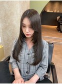 顔周り レイヤーオリーブグレージュハンサムショート 前髪なし