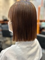 アグ ヘアー フォーキー 焼津店(Agu hair Forky)&nbsp;切りっぱなしの艶感パッツンボブ