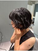 ショートパーマ/マッシュショート/くせ毛パーマ/くせ毛風パーマ