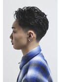 テーパーフェード毛流れパーマ