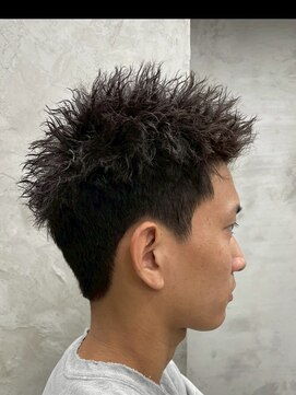 アポロ 横浜駅店(apollo) men's/スペインカール/スパイキーショート/ブルーブラック