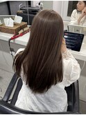 グレージュカラー／ブリーチあり透明感カラー