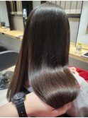 ロングヘア縮毛矯正