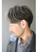 イケオジグレイカラーバレイヤージュシルバーハイライト