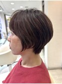 大人可愛い/30代/40代/50代/くびれ/前下がりショート