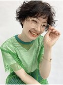 【ウェーブヘア】 パーマ ショートパーマ 黒髪パーマ◆