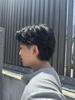 バーバースタジオユー(Barber studio u.) 大人のナチュラル毛流れパーマ