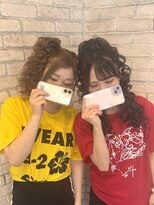 ハウス(HAUS.)&nbsp;ヘアアレンジ/体育祭ヘアアレンジ/盛り髪/ハーフアップ/巻き髪