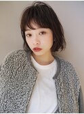【morio札幌】ゆるふわパーマ大人かわいい黒髪ボブ