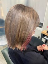 ライズ バイ レボ(RISE by REVO)&nbsp;大人かわいい/レイヤーロング/グレーベージュ/前髪パーマ/我孫子