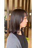 ぱつっと外はねボブ