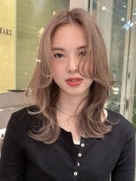 ロコスピアーズ(ROCO SPEARZ)&nbsp;韓国風レイヤースタイル　ミルクティーカラー