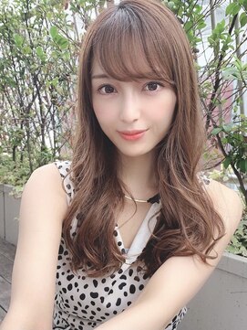 シルクレイ 吉祥寺店(Silk-lei) 大人かわいいフェザーバングロングアッシュベージュ30代吉祥寺