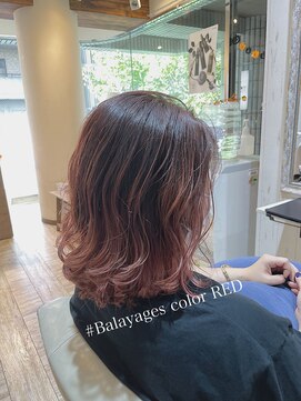 ティアラ 桜木町(TIARA) REAL SALON WORK～バレーヤージュ×チェリーレッド
