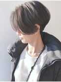 【モリオ原宿】ハンサムショート襟足刈り上げ前髪なし暗髪