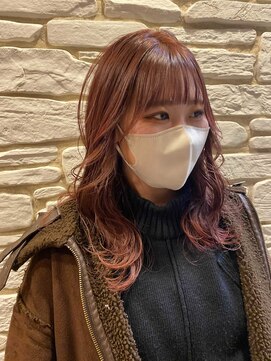 バルス(BLS) ピンクベージュの春カラー【藤枝/髪質改善/デザインカラー】