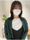【松本咲花】韓国風くびれヘア ラベンダーグレージュ