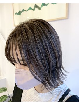 トレパルッキエーレ(tre parrucchiere) ［-tre-］ハイライト×ボブ