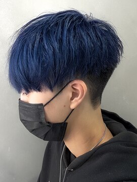 エルマーク(L-MARK) マッシュインナーカラーブリーチダブルカラー韓国センターパート