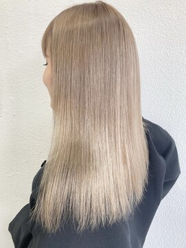 コト 福井大和田店(coto) 福井　大和田　ホワイトベージュ　ハイトーン　ケアブリーチ