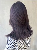 ラベンダーグレイレイヤーカット_チェリーブラウン_ba354652