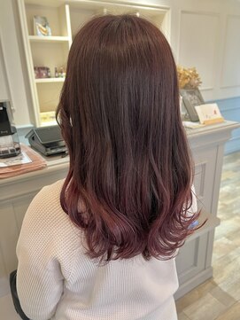 フレーム へアアンドトリートメント 天王寺北口店(FRAME) [FRAME 天王寺北口店] 艶カラーピンクグラデーションカラー