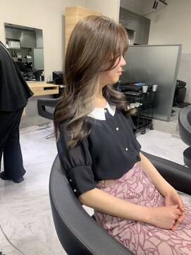 ウェーブス 大宮門街店(wave's) インナーカラーホワイトベージュ　wave's大宮門街根岸