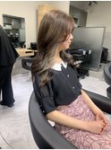 インナーカラーホワイトベージュ wave's大宮門街根岸