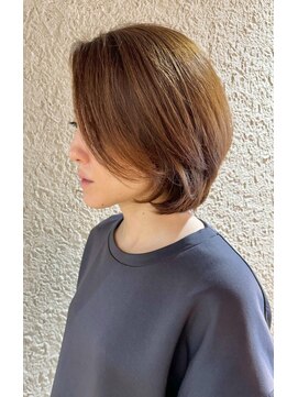 ハートボックス 四谷店(Heart box) 伸ばし中でも、手入れが楽なボブスタイル