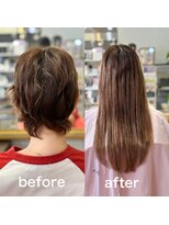 ボンビィヴァン(bon-vivant) ショートヘアからロングに変身です